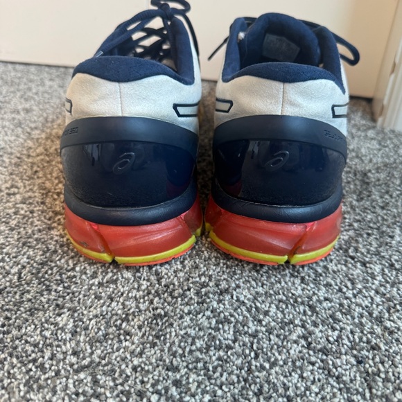 ASICS Gel Quantum 360 CM White Navy Safety Yellow RARE Size 12 Men Sneaker Shoes - Picture 5 of 13